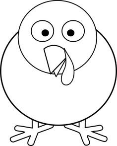 a black and white cartoon bird with its tongue out