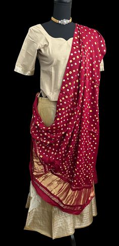 Pure Mangalagiri Silk Cotton Lehenga with pen kalamkari silk cotton Dupatta. Silk Cotton Lehenga with zari borders. Lined skirts and blouse , double lined. Color : beige  Fits ages -9 years to 12 years  Blouse size : length 18 inches  blouse chest - 32 goes upto 34 sleeve length -10 sleeve around - 14 Skirts - 39 inches long hip size 32 inches  Duppatta: pen kalamkari hand painted  silk dupatta Lined Skirts, Beige Fits, Kalamkari Dupatta, Cotton Lehenga, Cotton Dupatta, Painted Silk, Skirt And Blouse, Hand Painted Silk, Silk Dupatta