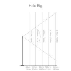 a diagram showing the height and width of an object in front of a white background