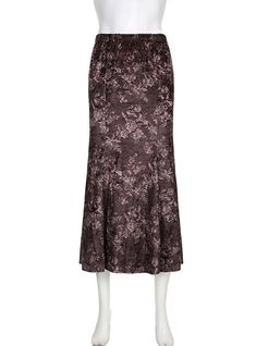 Pattern: flowersTechnology: printingFabric name: velvetSkirt length: medium and long skirtColor: BrownSize: S,M,L Floral Print Flared Evening Skirt, Evening Flared Skirt With Floral Print, Evening Floral Print Flared Skirt, Flowy Floral Print Evening Skirt, Floral Print Flowy Evening Skirt, Evening Flowy Floral Print Skirt, Evening Floral Print Flowy Skirt, Elegant Floral Print Full Maxi Skirt, Elegant Long Skirt With Floral Print