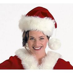 Your Sassy Elf or Cute Holiday outfit will need this Velvet Santa Hat Accessory! Soft Red Velvet with a White plush pile wide trim give it just the right look! Pop it on whenever you are going out during the holidays for a festive look! Santa Claus Costume, Whimsical Accessories, Elf Costume, Santa Claus Hat, Velvet Hat, Holiday Costumes, Feather Hat, Festive Look, Soft Red