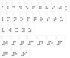 the numbers are arranged in rows and dots