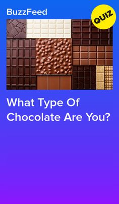 the cover of what type of chocolate are you? by buzzfeed and out2