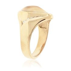 Elk tooth ivory diamond ring is featured in14K yellow gold with .15 total carat weight diamonds, and could also be created in 14K white gold, 14K rose gold, or sterling silver with 14K yellow gold antlers with .15 total carat weight of diamonds. This bold ring is superbly hand carved and custom designed by Jerel Moon, one of the amazing jewelers at Park City Jewelers, with a painstakingly detailed elk's head and antlers. Your trophy elk ivory will be individually fitted and securely set to ultim Elk Ivory, Bold Rings, White Gold Diamond Rings, The Wilderness, Park City, Yellow Gold Rings, A Symbol, Heeled Mules, Mule Shoe