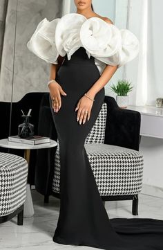 Dinner Outfit Classy Evening, Elegant Evening Dresses Long, Off Shoulder Evening Dress, Black Off Shoulder, Long Prom Dresses, Off Shoulder Fashion, Classy Dress Outfits, فستان سهرة