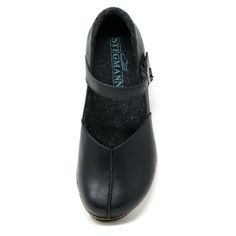 Women's 'Eva' Leather Mary-Jane - Black Leather Wool Clogs, Travel Shoes, Dress Shoe, Leather Mary Janes, Dress Shoes Womens, Womens Clogs, Mary Jane Shoes, Soft Wool, Vegetable Tanned Leather