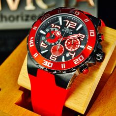 Men's Chrono Black Dial Red Tone Red Strap Watch Brand New In Invicta Yellow Box W/ Warranty & Manual ( Factory Fresh Brand New ) List Price $695.00 !!! The Classic 48mm Case Size , The Black/Red Dial Version About The Watch: Movement Type: Tmi Vd53 Quartz Chronograph Movement Country Of Origin: Japan Case Size: 48mm. Case Thickness: 11mm. Case Material: Stainless Steel Bezel Type: Stationary Crystal Type: Flame Fusion Dial Material: Metal Crown Type: Push-Button Band Type: Strap Band Material: Classic Red Analog Watch, Classic Red Chronograph Analog Watch, Classic Red Analog Chronograph Watch, Red Classic Analog Chronograph Watch, Red Analog Watch For Formal Occasions, Formal Red Analog Watch, Red Chronograph Watch For Business, Red Chronograph Analog Watch For Formal Occasions, Formal Red Watch With Round Dial