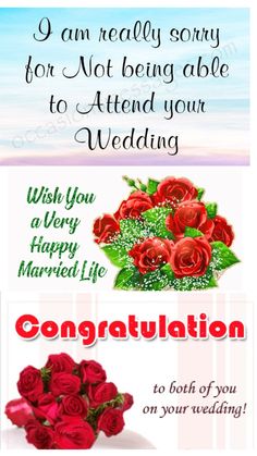 congratulations card with red roses and the words congratulations to you on your wedding day,