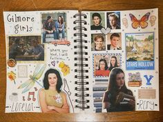 Gilmore Girls Journal Page, Movie Journal, Film Journal, Memory Journal, Diy Journal Books, Art Journal Therapy, Bullet Journal Art