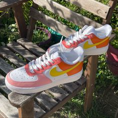 - Hand Painted Custom Air Force 1s - Colors Chosen For Spring - Please Allow 1-2 Weeks Processing Time Before Shipment - Comment Any Requests Or Sizes Pink Nike Air Force 1 Low-top With Gum Sole, Pink Low-top Nike Air Force 1 With Gum Sole, Casual Pink Nike Air Force 1 With Gum Sole, Pink High-top Nike Air Force 1, Nike Custom Pink Sneakers With Gum Sole, Pink Nike Air Force 1 For Streetwear, Pink Lace-up Nike Air Force 1, Nike Air Force 1 Pink With Round Toe, Nike Shoes Custom