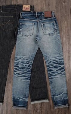 Different Jeans, Denim Washes, Custom Sneakers Diy, Raw Denim Jeans, Edwin Jeans, Denim Tears, Jeans Collection