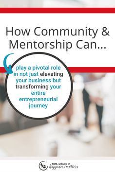 the cover of how community & mentorship can play a pictorial role in not just elevating your transforming your entire enterprise