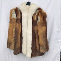 Red Fox Jacket With Shadow Fox Fur Trim Size Medium/Large A Gorgeous Red Fox Fur Jacket With Fluffy White Shadow Fox Fur Trim And Cherry Red Fur! It Is In Pristine, Like New Condition, The Fur Is Clean And Soft. Fox Jacket, White Shadow, Fox Fur Jacket, Red Fur, Red Fox, Trim Color, Cherry Red, Fox Fur, Fur Jacket