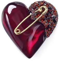 Red Seduction, Drusy Jewelry, Heart Stuff, Kohls Jewelry, Pins Brooch, Heart Jewellery, Alexis Bittar Jewelry, Lucite Jewelry, Druzy Jewelry