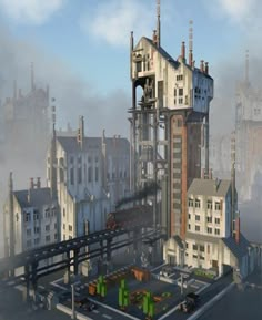 Factory Building Design, Building In Minecraft, Vanilla Minecraft, Minecraft Creator, Minecraft Templates, Minecraft Steampunk, Minecraft Create, Steampunk City