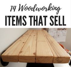 woodworking items that sell with text overlay