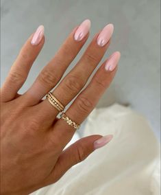 Summer nails, chrome nails, pink nails, spring nails, pink chrome nails, gold jewelry, baby pink nails, elegant nails, cute nails, trending nails 2024, trendy nails Bubble Pink Chrome Nails, Classy Girly Nails, Monochromatic Nails Pink, Prom 2024 Nails, Satin Pink Nails, Classy Light Pink Nails, Feminine Pink Nails, Neutral Pink Chrome Nails, Light Pink And Chrome Nails