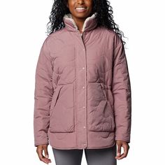 Stay cozy and warm in this women's Birchwood™ II Quilted Jacket by Columbia.Click on this WOMEN'S GUIDE to find the perfect fit and more! Stay cozy and warm in this women's Birchwood™ II Quilted Jacket by Columbia.Click on this WOMEN'S GUIDE to find the perfect fit and more! FEATURES Midweight warmth rating Omni-SHIELD™ advanced repellency Long sleeves Zipper closure 2 pockets Shirttail hem High pile fleece interior and collar lining Woven constructionFIT & SIZING Regular fit Drawcord adjustable Padded Collar Outerwear For Hiking In Fall, Cozy Fall Hiking Outerwear, Stay Cozy, Outerwear Coats, Quilted Jacket, Fig, Fabric Care, Columbia, Perfect Fit