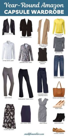 Basic Work Outfits Business Casual, Minimum Wardrobe Women, Business Meeting Attire For Women, Amazon Capsule Wardrobe Work, Business Casual Outfits For Women Office, Office Job Outfits Professional, Business Casual Outfits For Women Classy, Business Casual Wardrobe Capsule, Office Job Outfits Plus Size