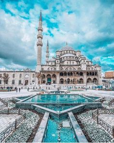 the blue mosque in turkey is one of the most beautiful places on earth to visit