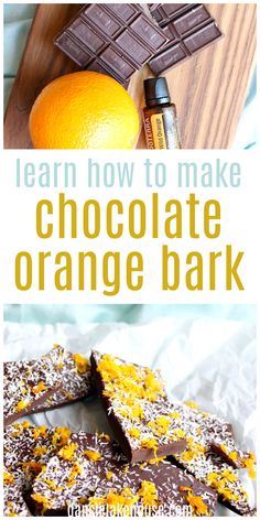 Chocolate orange bark recipe Barks Chocolate, Chocolate Orange Bark, Chocolate Bark Ideas, Bark Thins Recipe, How To Make Chocolate Bark, How To Make Chocolate Tree Bark, Choclate Bark