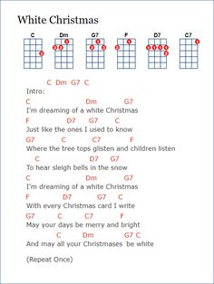 white christmas guitar chords with red dots