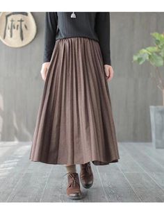 Sku CY-!40061 Type Skirts Seasons Winter , Autumn , Spring Occasion Vintage , Casual , Going out Feature Pleated , Plain Material Woolen , Cotton Color COFFEE,BLACK,GREEN Size FREE SIZE Size Chart: Please consult the size chart we provide for this item's measurements to help you decide which size to buy. Please note: There may be 1-3cm differ due to manual measurement. NICH Waist Hips Hemline Length FREE SIZE 24.41-37.01 54.33 99.21 31.50 Cheongsam Top, Seasons Winter, Coffee Black, Boho Style Dresses, Color Coffee, Urban Looks, Vintage Casual, Style Minimalist, Cozy Fashion