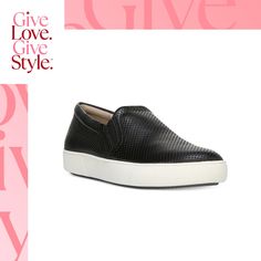 in stock Chic Leather Sneakers With Perforations, Black Leather Sneakers For Spring, Chic Black Leather Sneakers, Chic Black Synthetic Sneakers, Modern Black Breathable Slip-on Sneakers, Black Leather Slip-on Sneakers With Removable Insole, Federated States Of Micronesia, Double Wide, Sneakers Online