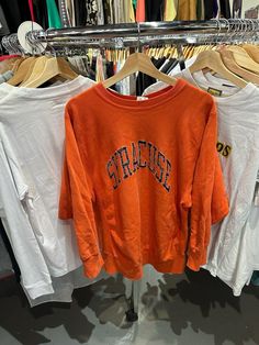 Vintage 1980s Champion Reverse Weave Warm Ups Syracuse University Sweatshirt L Please View All Pictures to Judge Condition and Flaws; some cracking on the graphic. Width: 20"  Length: 27.5" All Sales Are Final! Feel free to message us at any questions or concerns. Thank you! Syracuse University Logo, Syracuse University Tailgate, Vintage Red Sweatshirt For Sports, Vintage Reebok Sweatshirt, Syracuse Sweatshirt, Syracuse University, University Sweatshirts, Champion Reverse Weave, Ups