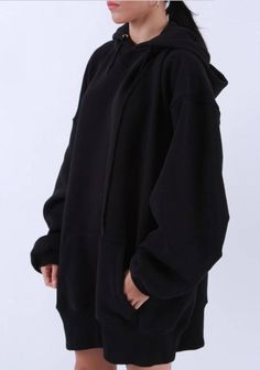 Long Oversized Hoodie, Oversized Knit Hoodie, Oversized Hoodie Outfit Korean, Big Hoodie Outfit, Hoodie Outfit Korean, Baggy Hoodies, Long Black Hoodie, Black Hoodie Outfit, Black Oversized Hoodie