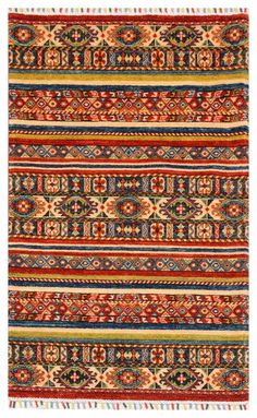 Afghan Khurjin rugs are handcrafted in natural dyes with extra fine quality. Afghan Vintage rugs are made with hand-spun wool, and feature vibrant colors and bold geometric patterns. A combination of the Khurjin designs and Sultani motifs originate from the western area of the Caucasus populated by Armenian and Kurdish tribesmen in Afghanistan. They are available in a variety of patterns, from all-over designs to pattern-based designs in exotic hues.  Extremely strong and durable, easy to maintain, Afghan handmade wool  rugs are well suited in high traffic areas and under luxurious furniture. Essential home décor rugs for every home to connect into a history of high quality Afghani rug tradition that goes beyond hundreds of years. These Afghan rugs are handcrafted by traditional age-old me Dining Table Rugs, Luxurious Furniture, Carpet Home, Rugs For Living Room, Antique Carpets, Wool Rugs, Afghan Rugs, Handmade Wool Rugs, Carpet Handmade