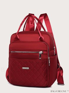 BagForLove - Versatile Quilted Dual Handle Backpack Product Description Color Red Strap Type Double Handle Composition 100% Polyamide Pattern Type Quilted Material Polyamide Bag Size Small Closure Type Zipper Type Classic Backpack Style Fashionable Size Chart INCH CM Handle Height Strap Length Bag Height Bag Width Bag Length 3.5 inch 31.5 inch 11.8 inch 3.9 inch 9.4 inch Handle Height Strap Length Bag Height Bag Width Bag Length 9 cm 80 cm 30 cm 10 cm 24 cm Details Pictures Similar Products h2 { Baby Girl Clothes Winter, Colorful Backpacks, Backpack Style, Quilt Material, Classic Backpack, Rain Cover, Trendy Fashion Women, Functional Design, Bags Backpacks