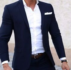 Wedding Attire For Men, Blue Tuxedo Wedding, Wedding Suits Men Blue, Wardrobe Men, Roman Clothes, Suit Navy Blue, Summer Wedding Attire, Summer Suits Men, The Suits