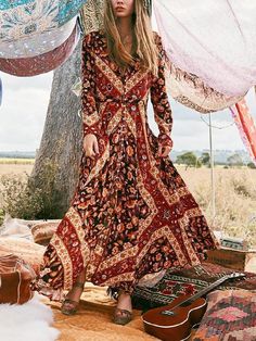 Buy More! Save More!

Color : Picture 

 

 

Size : S M L XL 2XL 

 

 

Occasion : Casual/Daily/Beach 

 

 

Fabric : Polyester Look Boho Chic, Floral Print Dress Long, Bohemian Maxi Dress, Maxi Robes, Boho Maxi, Mode Inspo, Boho Casual, Hippie Chic, Estilo Boho