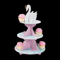 PartyGlowz Swan Party, Princess Centerpieces, Swan Baby Shower, Treat Stand, Birthday Party Treats, Princess Cupcakes, Swan Princess, Baby Shower Supplies, Shower Supplies