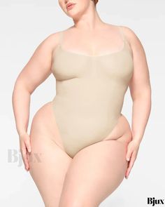 Bjux - Seamless Shapewear Bodysuit with Ruched V-Neck Seamless Shapewear, Ruched Bodysuit, Scoop Neck Bodysuit, Shapewear Bodysuit, Romantic Lace, Style Chic, Olivia Mark, Shapewear, Spaghetti Strap