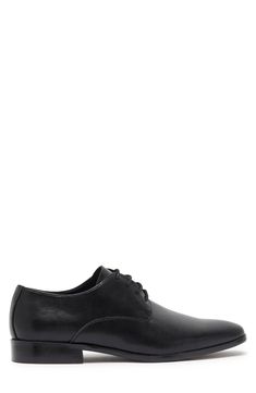 These easy-to-wear lace-up dress shoes are perfect for any formal occasion. Plain toe
 Lace-up closure Cushioned insole Man made upper, synthetic lining, rubber outsole Imported Semi-formal Oxford Lace-up Shoes With Round Toe, Formal Lace-up Shoes With Rubber Sole And Plain Toe, Classic Lace-up Synthetic Oxfords, Semi-formal Lace-up Shoes With Rubber Sole And Round Toe, Elegant Lace-up Oxfords With Contrast Sole, Business Lace-up Shoes With Textured Sole And Round Toe, Formal Derby Shoes With Textured Sole And Lace-up, Formal Pointed Toe Lace-up Shoes With Contrast Sole, Formal Lace-up Derby Shoes With Textured Sole