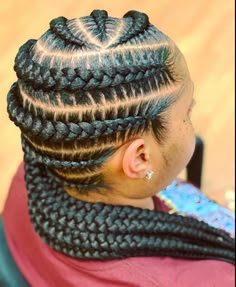 Large Cornrows Braids, Large Cornrows, Chocolate Locs, Braids 2022, Large Braids, Grey Hairstyle, Butterfly Braids, Crown Braids