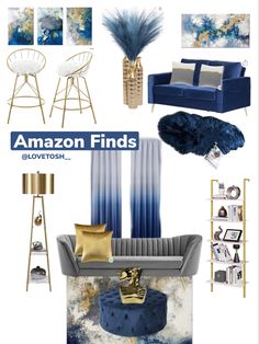 Glam 
Glam Decor
Blue Decor
Gold Decor
Gray Decor
Glam
Amazon Home
Amazon Finds
Home decor
Home makeover
Room makeover
Home improvement
Diy
Shop Glam
Interior Design
Living Room
Glam Living Room
Blue Gold Gray Glam
Blue Livingroom Blue Ideas For Living Room, Blue Gray Silver Gold Living Room, Gray And Blue Couch Living Room Ideas, Gray Navy Gold Living Room, Black Gold And Blue Home Decor, Navy Blue And Gray Living Room Decor Area Rugs, Grey And Blue Furniture Living Room, Gray And Blue Living Room Ideas Modern, Navy Blue Gold And Silver Living Room