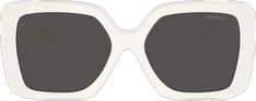 Miu Miu Eyewear, Sunglasses White, Sunglass Frames, Square Frames, Miu Miu, Sunglasses, Collage, Square, Pins