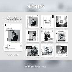 the website design for freepik has been designed to look like it is being displayed on