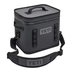 the yeti cooler bag is attached to a strap that attaches it's handle