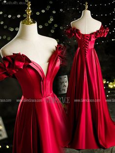 10% off now|Free shipping world-wide. Elegant Off Shoulder Pleated Satin Formal Dress at GemGrace. Click to learn our pro custom-made service for wedding dress, formal dress. View #EveningDresses for more ideas. Pleated Satin Prom Gown, Pleated Satin Gown For Prom, Off-shoulder Satin Gown For Prom Season, Satin Off-shoulder Gown For Prom Season, Off-shoulder Satin Gown For Prom, Off-shoulder Satin Dress For Wedding, Satin Formal Dress, Gorgeous Prom Dresses, Stunning Prom Dresses