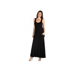 On-trend and easy to wear. You'll love the laid-back style of this soft, stretchy women's maxi dress with pockets from 24seven Comfort Apparel. On-trend and easy to wear. You'll love the laid-back style of this soft, stretchy women's maxi dress with pockets from 24seven Comfort Apparel.Finding the perfect fit and size for women's clothing requires basic measurements of your chest, waist, hips and inseam. Use this guide to learn more about sizing and everything Kohl's has to offer in women's fash Black Sleeveless Everyday Dress, Black Sleeveless Dress For Everyday, Solid Sleeveless Everyday Dress, Everyday Sleeveless Dress, Solid Color Sleeveless Everyday Dress, Sleeveless Summer Maxi Dress For Everyday, Casual Scoop Neck Everyday Dress, Casual Sleeveless Everyday Dress, Casual Sleeveless Dress For Everyday