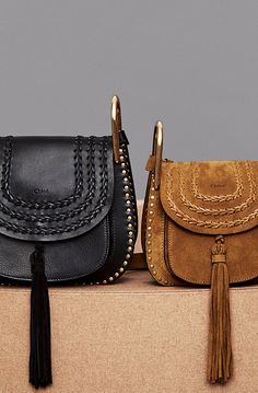 Hiver 2015 | Chloé - site officiel Chloe Hudson Bag, Leather Tote Purse, Small Shoulder Bag, Mode Inspiration, Saddle Bags