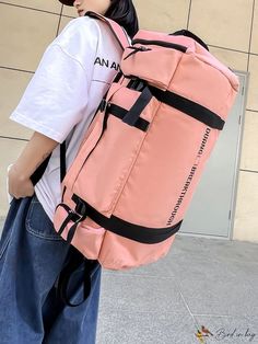 Bird in Bag - Womens Hiking Backpack Capacity Enhancer Large Capacity Backpack For Hiking, Functional Pink Hiking Bags, Functional Pink Duffle Bag For Outdoor, Pink Functional Duffle Bag For Outdoor, Pink Casual Duffle Bag For Outdoor Activities, Large Capacity Pink Duffle Bag For Outdoor, Pink Large Capacity Duffle Bag For Outdoor, Outdoor Large Capacity Backpack Gym Bag, Large Capacity Gym Backpack For Outdoor Activities