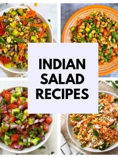 Kala Chana Chaat Recipe, Indian Salad Recipes, Indian Cucumber Salad, Indian Salad, Chana Chaat Recipe, Creamy Avocado Pasta, Peanut Salad, Carrot Salad Recipes