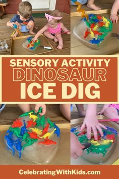 Dino Activities For Preschool, Dinosaur Toddler Activities, Dinosaurs For Toddlers, Frozen Activities, Storytime Activities, Summer Preschool Crafts, Dinosaur Dig, Activity For Preschoolers, Frozen Kids