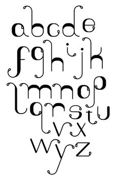 the alphabet is made up of letters and numbers, all in black on a white background