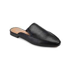 You'll love the chic style of these Journee Collection Akza mules.Click this FOOTWEAR GUIDE to find the perfect fit and more! SHOE FEATURES Piping detail Loafer-style design Low block heelSHOE CONSTRUCTION Polyurethane upper Fabric lining Manmade outsoleSHOE DETAILS Square toe Slip-on Padded footbed 1-in. heel Size: 8. Color: Black. Gender: female. Age Group: adult. Casual Synthetic Mules For Work, Classic Black Slippers For Spring, Black Classic Slippers For Spring, Classic Slippers For Workwear In Spring, Classic Slippers For Spring Workwear, Chic Black Slippers For Spring, Chic Black Spring Slippers, Classic Flat Mules For Fall, Classic Black Spring Mules